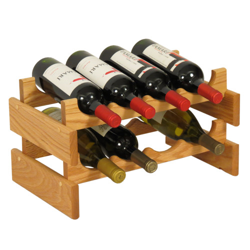 Wooden Mallet WR42 Dakota 8 Bottle Wine Rack