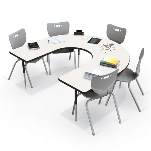 Hierarchy Horseshoe Activity Table with High Pressure Laminate Top - MooreCo - Props Not Included Hierarchy Horseshoe Activity Table with High Pressure Laminate Top - MooreCo - Props Not Included