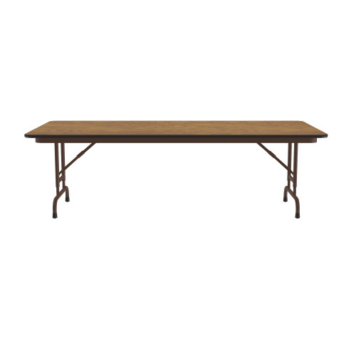 High Pressure Laminate Rectangle Folding Table with Solid Plywood Core and Adjustable Height - Correll