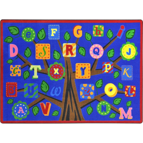 Joy Carpets 1892A-01 Alphabet Leaves Rug 2' 8" x 3' 10"