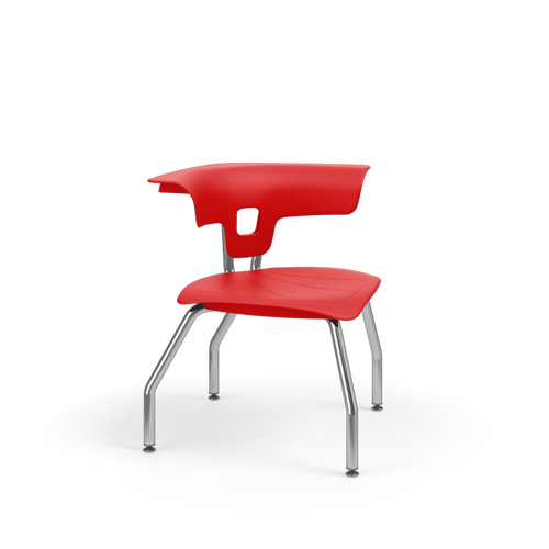KI Ruckus RK1100H15NB Four Leg Polypropylene Chair With Glides 15 Inch Seat Height