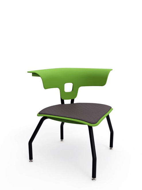 KI Ruckus RK1200H15NB Four Leg Upholstered Seat Chair With Glides 16 Inch Seat Height