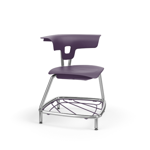 KI Ruckus RKU100H18BR Polypropylene Stack Chair With Glides And Bookrack 18 Inch Seat Height KI Ruckus RKU100H18BR Polypropylene Stack Chair With Glides And Bookrack 18 Inch Seat Height