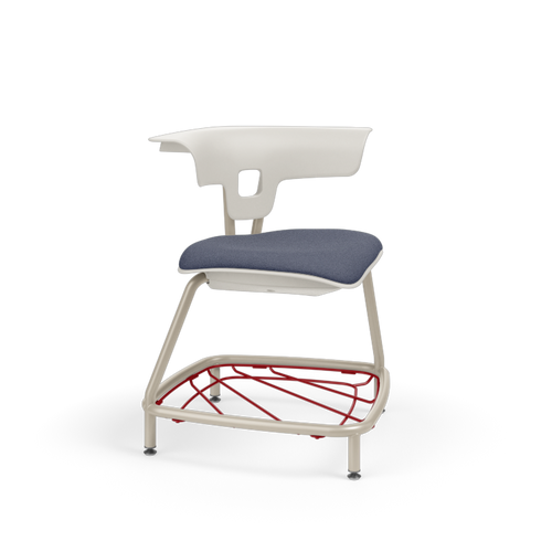 KI Ruckus RKU200H18BR Upholstered Seat Stack Chair With Glides And Bookrack 19 Inch Seat Height KI Ruckus RKU200H18BR Upholstered Seat Stack Chair With Glides And Bookrack 19 Inch Seat Height