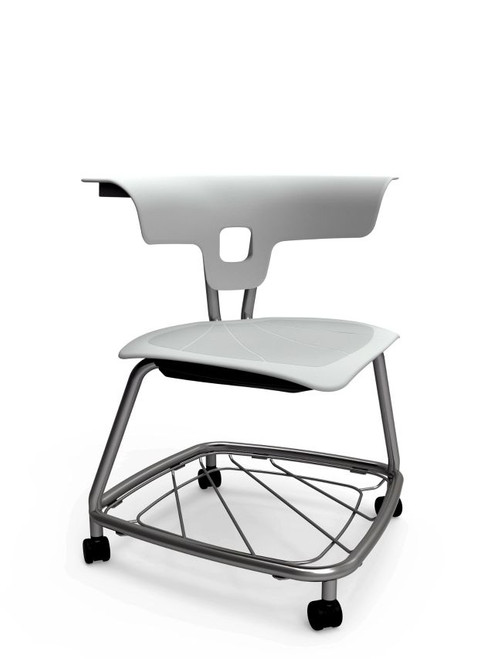 KI Ruckus RKV100H18BR Polypropylene Chair With Casters And Bookrack 18 Inch Seat Height KI Ruckus RKV100H18BR Polypropylene Chair With Casters And Bookrack 18 Inch Seat Height