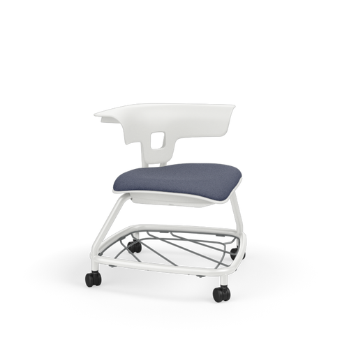 KI Ruckus RKV200H18BR Upholstered Seat  Chair With Casters And Bookrack 19 Inch Seat Height KI Ruckus RKV200H18BR Upholstered Seat  Chair With Casters And Bookrack 19 Inch Seat Height