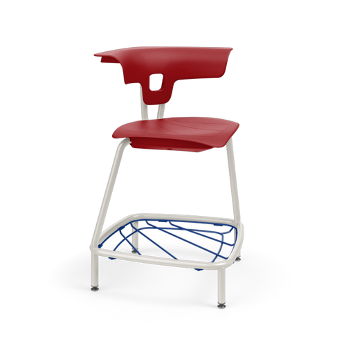 KI Ruckus RK4100H24BR Polypropylene Stack Stool With Bookrack 24 Inch Seat Height KI Ruckus RK4100H24BR Polypropylene Stack Stool With Bookrack 24 Inch Seat Height