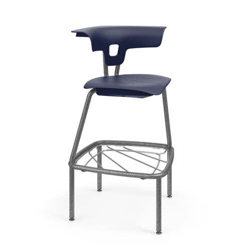 KI Ruckus RK4100H30BR Polypropylene Stack Stool With Bookrack 30 Inch Seat Height KI Ruckus RK4100H30BR Polypropylene Stack Stool With Bookrack 30 Inch Seat Height