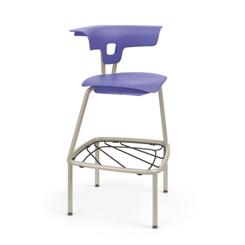 KI Ruckus RK4100H30BR Polypropylene Stack Stool With Bookrack 30 Inch Seat Height KI Ruckus RK4100H30BR Polypropylene Stack Stool With Bookrack 30 Inch Seat Height