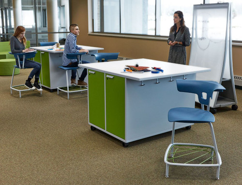 KI Ruckus RK4200H30BR Upholstered Seat Stack Stool With Bookrack 31 Inch Seat Height KI Ruckus RK4200H30BR Upholstered Seat Stack Stool With Bookrack 31 Inch Seat Height