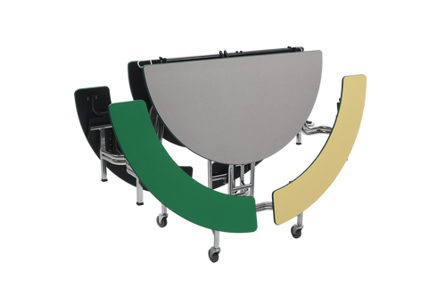 AmTab Round Mobile Bench Cafeteria Table AmTab Round Mobile Bench Cafeteria Table