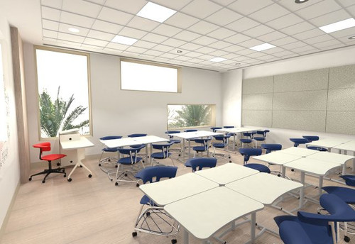 KI Ruckus RU4201 Glide Base Desk 29 Inch Fixed Height