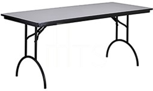 MTS Seating 415-1896-AL Continuity Arched Leg Banquet Folding Table 18 x 96