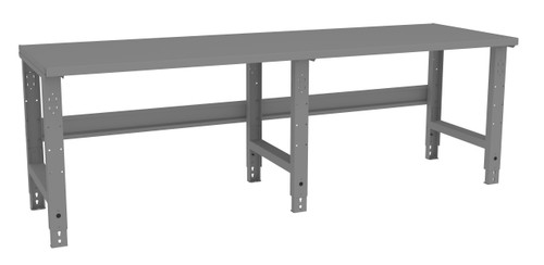 Tennsco WBA-1-3096S Steel Top Workbench Adjustable Height 30 x 96  Tennsco WBA-1-3096S Steel Top Workbench Adjustable Height 30 x 96