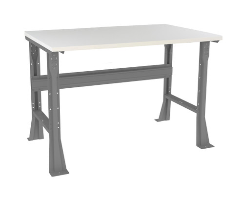 Tennsco WB-1-3060P Plastic Top Workbench with Flared Legs Fixed Height 30 x 6