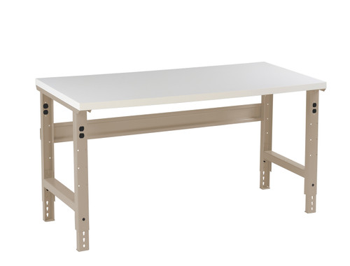 Tennsco WBA-1-3660P Plastic Top Workbench Adjustable Height 36 x 60 Tennsco WBA-1-3660P Plastic Top Workbench Adjustable Height 36 x 60
