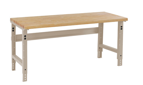Hardwood Top Workbench Adjustable Height - Tennsco Hardwood Top Workbench Adjustable Height - Tennsco