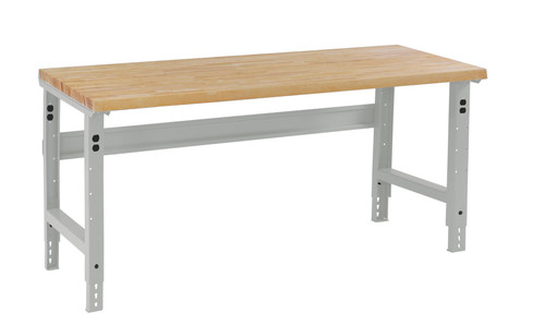 Hardwood Top Workbench Adjustable Height - Tennsco Hardwood Top Workbench Adjustable Height - Tennsco