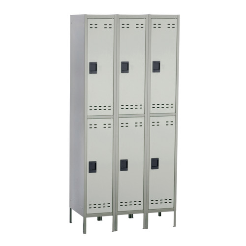 Safco 5526GR Double Tier Locker Three Column - Gray