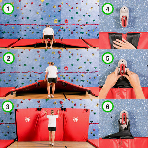 3 Walls and 3 Mats WeeKidz 12x6 Standard Traverse Wall - Everlast Climbing WK.STD12PKG2MATS 3 Walls and 3 Mats WeeKidz 12x6 Standard Traverse Wall - Everlast Climbing WK.STD12PKG2MATS