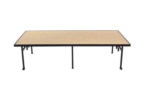 AmTab ST3408H Portable Hardboard Fixed Height Stage 3 Feet W x 4 Feet L x 8 Inch H AmTab ST3408H Portable Hardboard Fixed Height Stage 3 Feet W x 4 Feet L x 8 Inch H