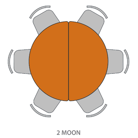 Engage Moon Table - Russwood
Shown in group (tables sold separately)