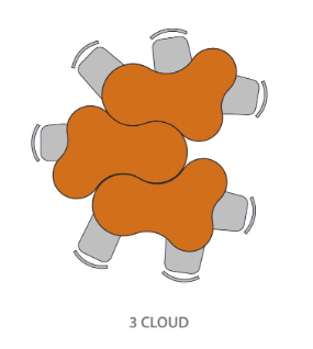 Engage Cloud Table - Russwood
Shown in group (tables sold separately)