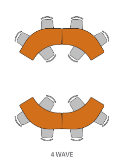 Engage Wave Table - Russwood
Shown in group (tables sold separately)