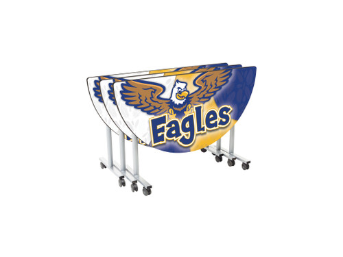 Half Round Mobile EZ Tilt Table - AmTab
**Sold Individually**