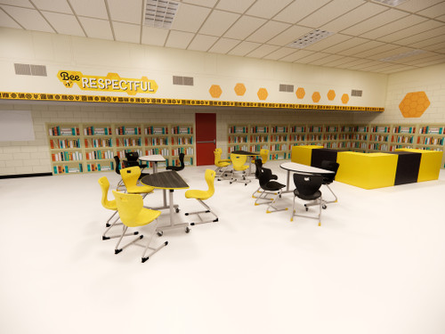 Environmental of Half Round Mobile EZ Tilt Table - AmTab
**Props Not Included**