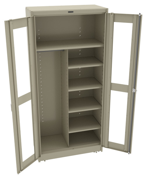 Tennsco CVD1872 Deluxe Combination Cabinet with See Through Doors 36x18x78 Tennsco CVD1872 Deluxe Combination Cabinet with See Through Doors 36x18x78