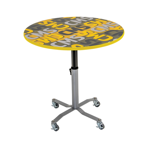 Round Mobile EZ Tilt Cafe Table with Adjustable Height - AmTab