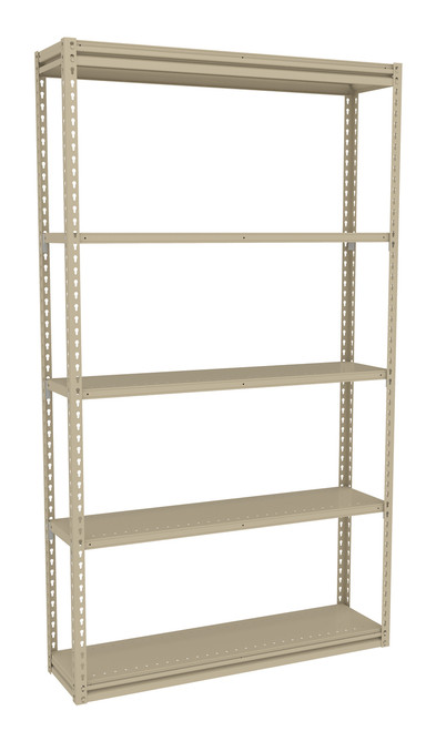 Tennsco ZM7-4212S-5D Z-Line Steel Shelving Starter Unit 42 x 12 x 