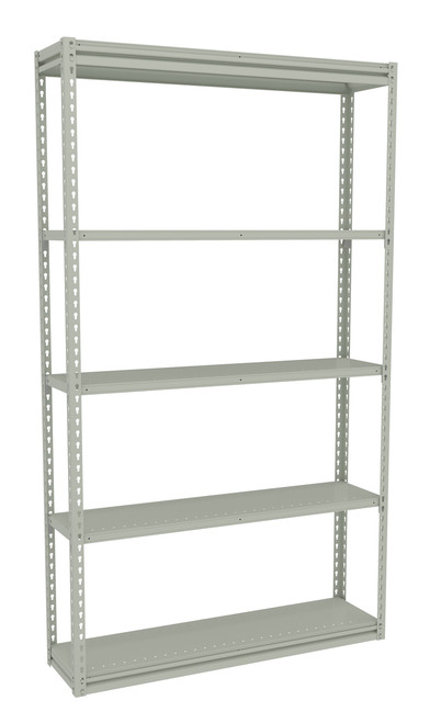 Tennsco ZM7-4836S-5D Z-Line Steel Shelving Starter Unit 48 x 36 x 