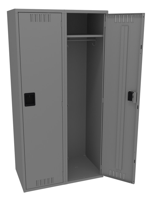 Tennsco STS-182172-B Assembled Steel Single Tier Locker without Legs 36 x 21 x 72  Tennsco STS-182172-B Assembled Steel Single Tier Locker without Legs 36 x 21 x 72