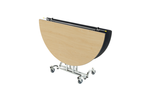 AmTab Round Mobile Cafeteria Table with T Legs AmTab Round Mobile Cafeteria Table with T Legs
