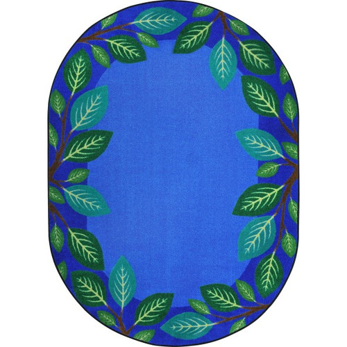 Breezy Branches Oval - Joy Carpets 1960 Breezy Branches Oval - Joy Carpets 1960
