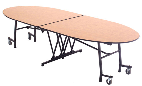 Elliptical Mobile Cafeteria Table - AmTab MTE1046