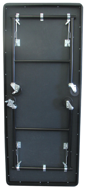 AmTab Three Level Mobile Buffet Table with Plywood Core AmTab Three Level Mobile Buffet Table with Plywood Core