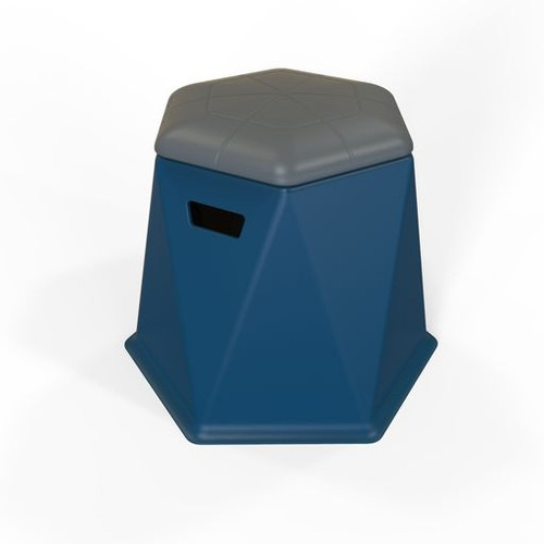 Session Series Twisted Hex Stool - Tenjam 41007 Session Series Twisted Hex Stool - Tenjam 41007