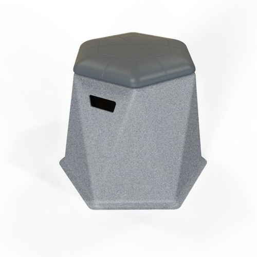Session Series Twisted Hex Stool - Tenjam 41007 Session Series Twisted Hex Stool - Tenjam 41007