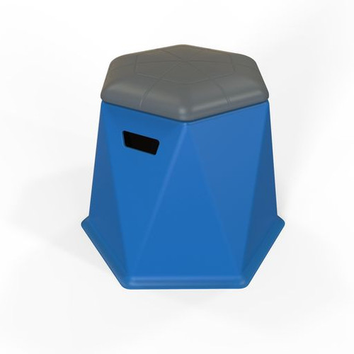 Session Series Twisted Hex Stool - Tenjam 41007 Session Series Twisted Hex Stool - Tenjam 41007