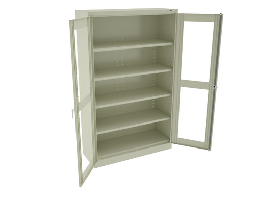 Tennsco CVDJ1878SU Jumbo Cabinet with See Through Doors 48x18x78 Tennsco CVDJ1878SU Jumbo Cabinet with See Through Doors 48x18x78