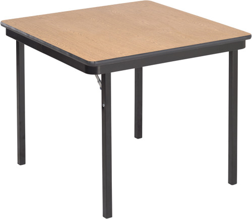 Square Folding Table with Particleboard Core and Fixed Height - AmTab