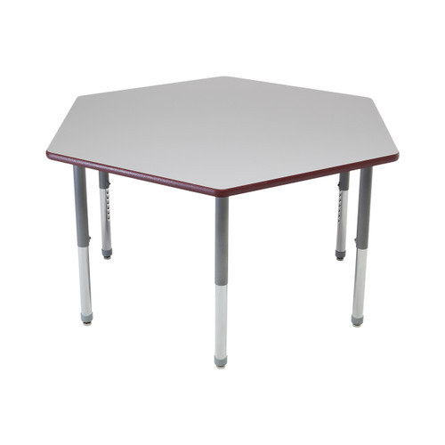 Hexagon Activity Table with Dry Erase Top - AmTab WAHX60D