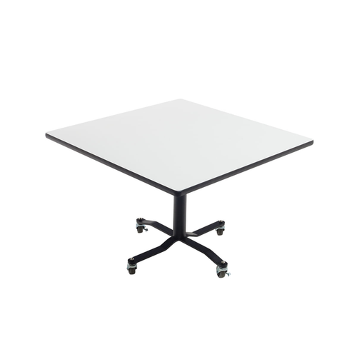 Square Mobile Markerboard EZ Tilt Cafe Table with Adjustable Height - AmTab WCBSQ
