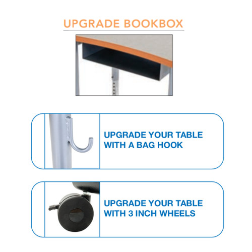 **Optional** Accessories for Clover Activity Table with High Pressure Laminate Top - AmTab AC48D
**Sold Separately**