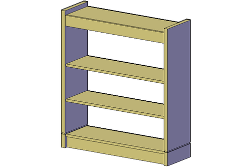 KI CRFS4212S CrossRoads Single Face Starter Unit Library Shelving 12x37