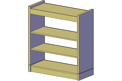 KI CRFS4216S CrossRoads Single Face Starter Unit Library Shelving 16x37