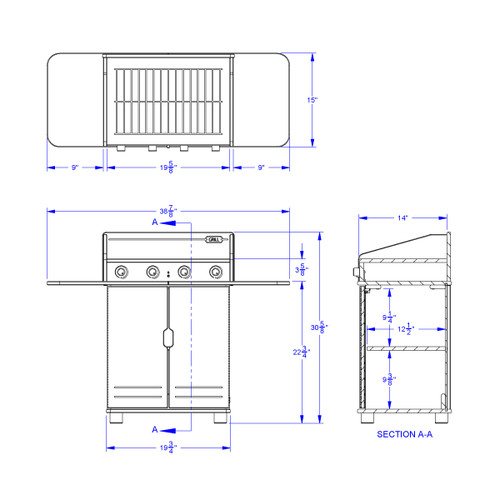 TrueModern Kids Wooden Play Cooking BBQ/Barbecue Little Grill Toy - Jonti-Craft 1739JC